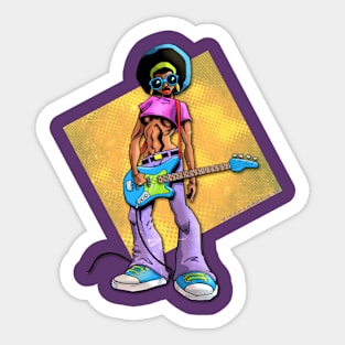 Funky Bass Sticker